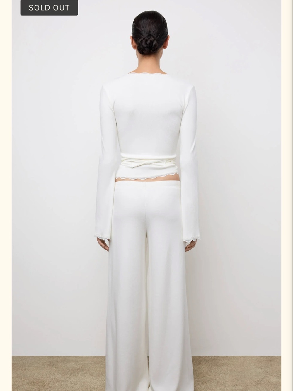 Phe phe 2 piece set wrap top pants - Picture 3 of 5